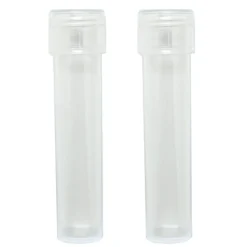 Tube à essai avec bouchon transparent x4