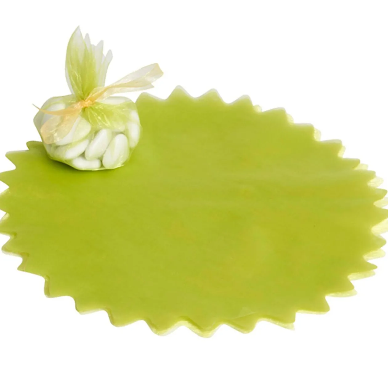 Tulle dragées verte anis x20