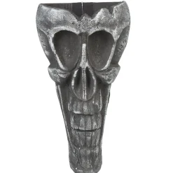 Vase tête de mort gris