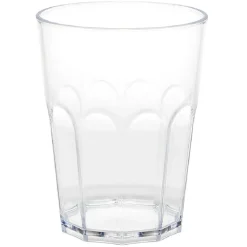 Verre plastique design facette transparent 40 cl