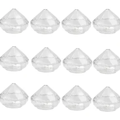 Verrine transparente forme diamant x12
