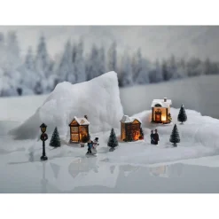 Village de Noël lumineux 10 pièces