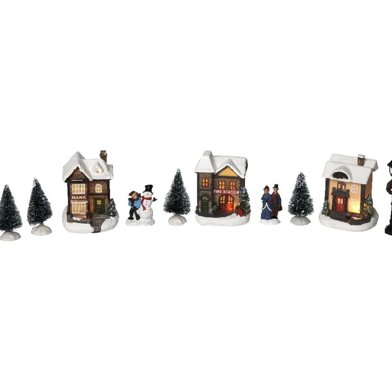 Village de Noël lumineux 10 pièces