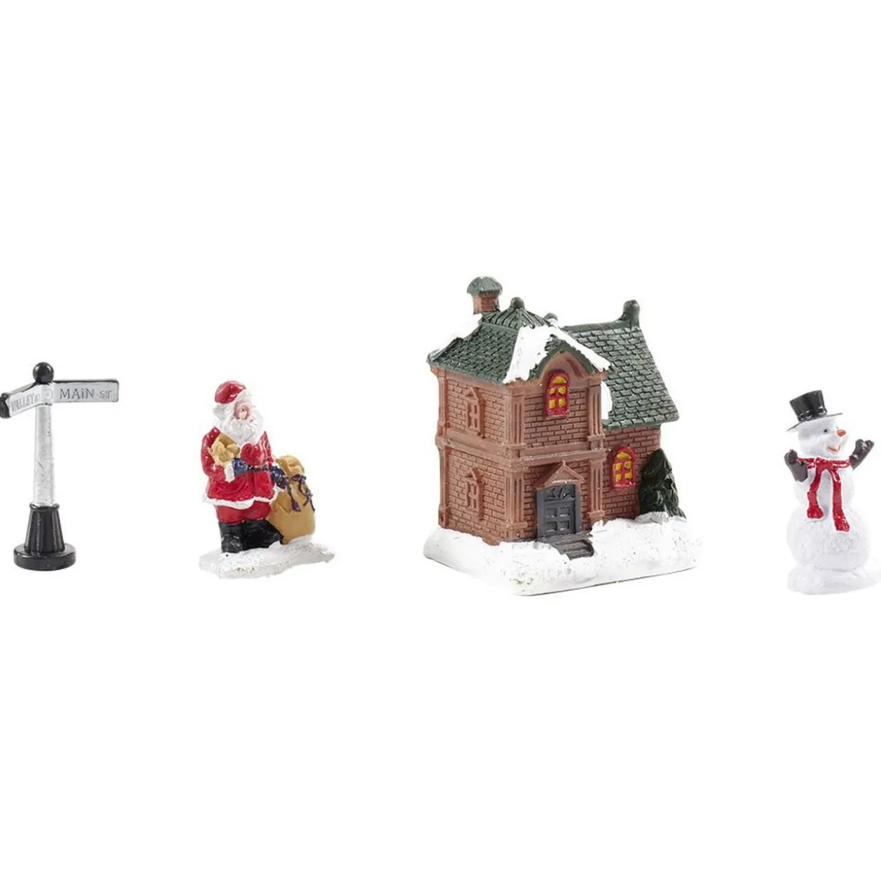 Village de Noël lumineux 10 pièces